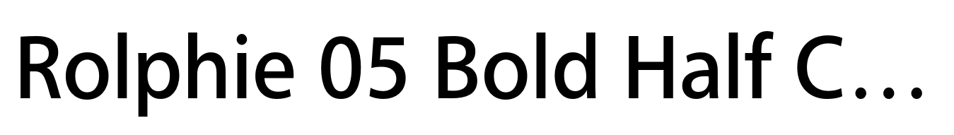 Rolphie 05 Bold Half Condensed